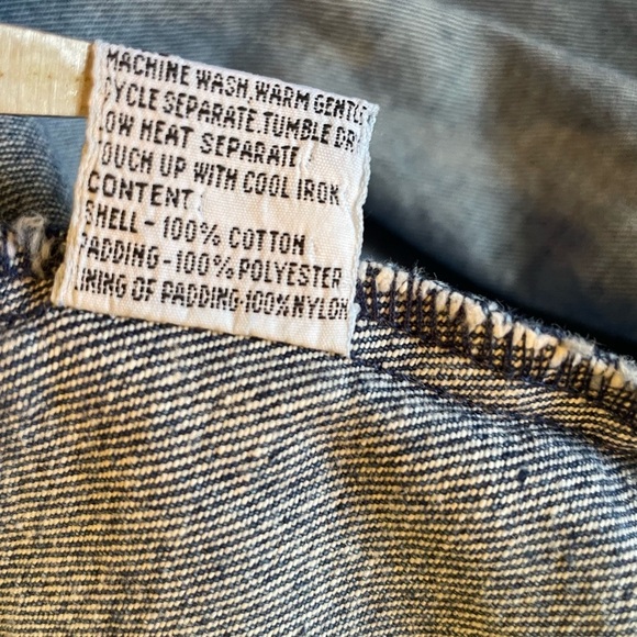 Vintage The Jack Set Blue Wash Snap Button Pocket Denim Jean Jacket Size L 80s - Picture 9 of 13